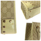 GUCCI Tote Bag 124260 GG canvas Beige Ivory Gold Metal Tote Bag Handbag Shoulder Bag Women Used Authentic