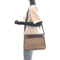 GUCCI Shoulder Bag GG Supreme canvas, leather Beige Brown Gold Metal Shoulder Bag Old Gucci Shelly Line Women Used Authentic