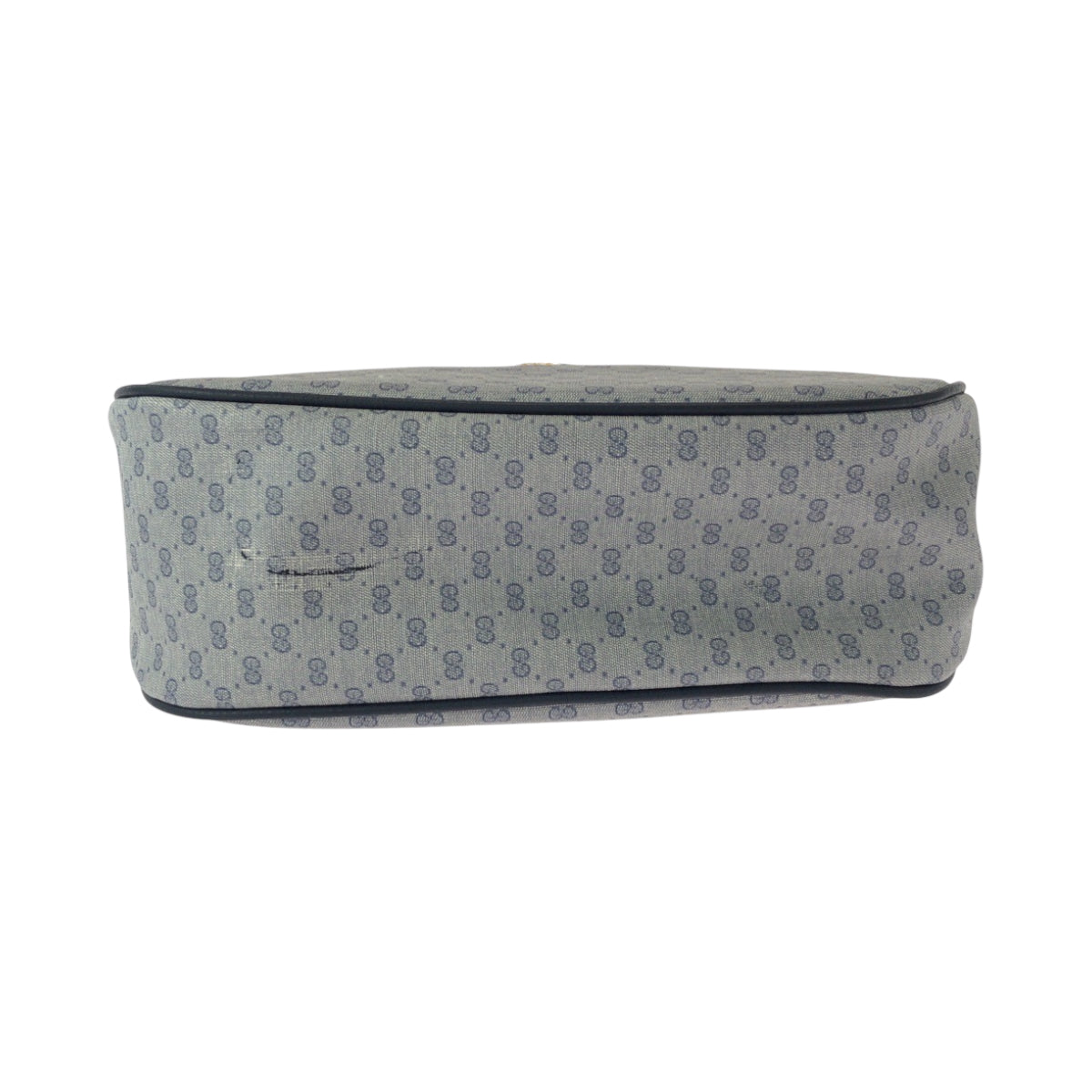 GUCCI Shoulder Bag 89 02 077 GG Supreme Canvas gray Shoulder Bag pochette Old Gucci Women Used Authentic