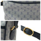 GUCCI Shoulder Bag 89 02 077 GG Supreme Canvas gray Shoulder Bag pochette Old Gucci Women Used Authentic