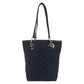 GUCCI Tote Bag 120840 GG canvas, leather Black SilverMetal Tote Bag Shoulder Bag Women Used Authentic