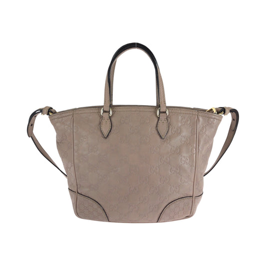 GUCCI Shoulder Bag 353132 leather pink Shoulder Bag Handbag 2way Guccisima Women Used Authentic