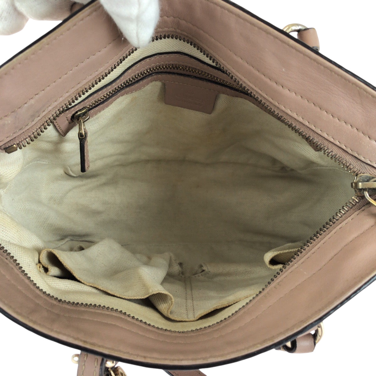 GUCCI Shoulder Bag 353132 leather pink Shoulder Bag Handbag 2way Guccisima Women Used Authentic