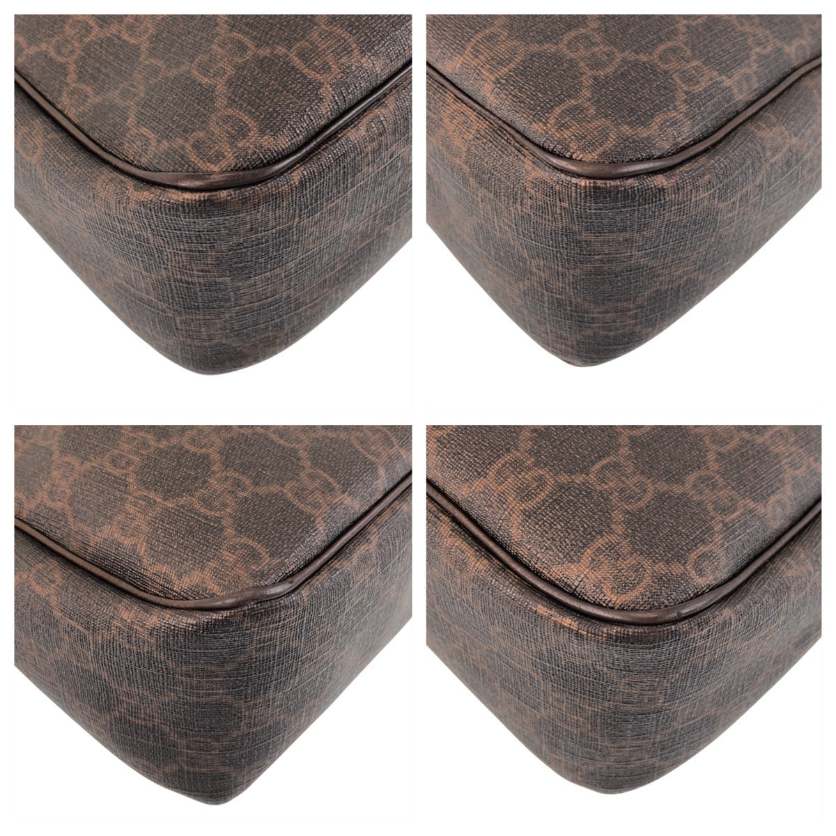 GUCCI Shoulder Bag 264219 GG Supreme Canvas Brown Gold Metal Shoulder Bag Messenger bag Women Used Authentic