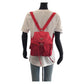 PRADA Backpack Nylon, Leather Red Backpacks & Daypacks Backpacks Test Triangle With logo Women Used Authentic