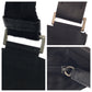 PRADA Shoulder Bag Nylon Black SilverMetal Shoulder Bag Sacoche Test Triangle With logo mens Used Authentic