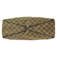 GUCCI Tote Bag 113017 GG canvas, leather Beige brown Tote Bag Shoulder Bag Women Used Authentic