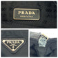 PRADA Shoulder Bag Nylon Black SilverMetal Test Triangle With logo
