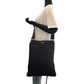 PRADA Shoulder Bag Nylon Black SilverMetal Test Triangle With logo
