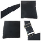PRADA Shoulder Bag Nylon Black SilverMetal Shoulder Bag pochette Test Triangle With logo Women Used Authentic