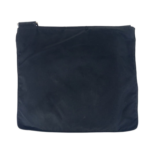 PRADA Shoulder Bag Nylon black Shoulder Bag pochette Test Triangle With logo Women Used Authentic