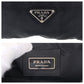 PRADA Waist bag Nylon black Sling bag Test Triangle With logo Women Used Authentic