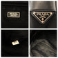 PRADA Shoulder Bag V407S Nylon Black SilverMetal Shoulder Bag Business Bag 2way Test Triangle With logo mens Used Authentic