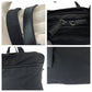 PRADA Shoulder Bag V407S Nylon Black SilverMetal Shoulder Bag Business Bag 2way Test Triangle With logo mens Used Authentic