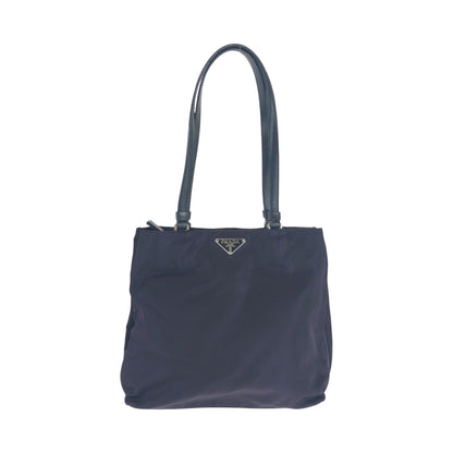 PRADA Tote Bag Nylon purple Tote Bag handbag Test Triangle With logo Women Used Authentic