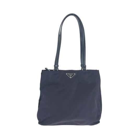 PRADA Tote Bag Nylon purple Tote Bag handbag Test Triangle With logo Women Used Authentic