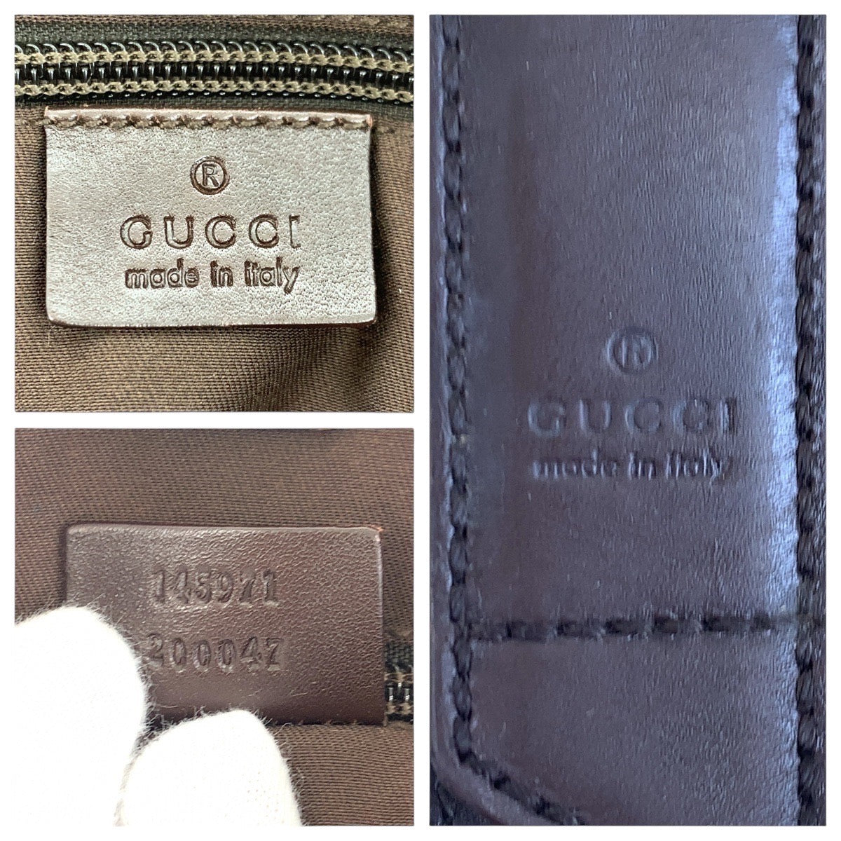 GUCCI Tote Bag 145971 GG canvas Beige brown