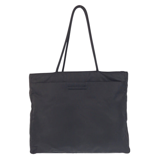 PRADA Tote Bag Nylon Black black Tote Bag Shoulder Bag Test Triangle With logo Women Used Authentic