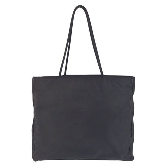 PRADA Tote Bag Nylon Black black Tote Bag Shoulder Bag Test Triangle With logo Women Used Authentic