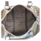 FENDI Handbag PVC, Leather beige Handbag Boston Duffel bag Zucca Women Used Authentic
