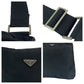 PRADA Shoulder Bag Nylon Black SilverMetal Shoulder Bag pochette Test Triangle With logo mens Used Authentic