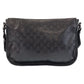 GUCCI Shoulder Bag PVC black Shoulder Bag Messenger bag GG implementation Women Used Authentic