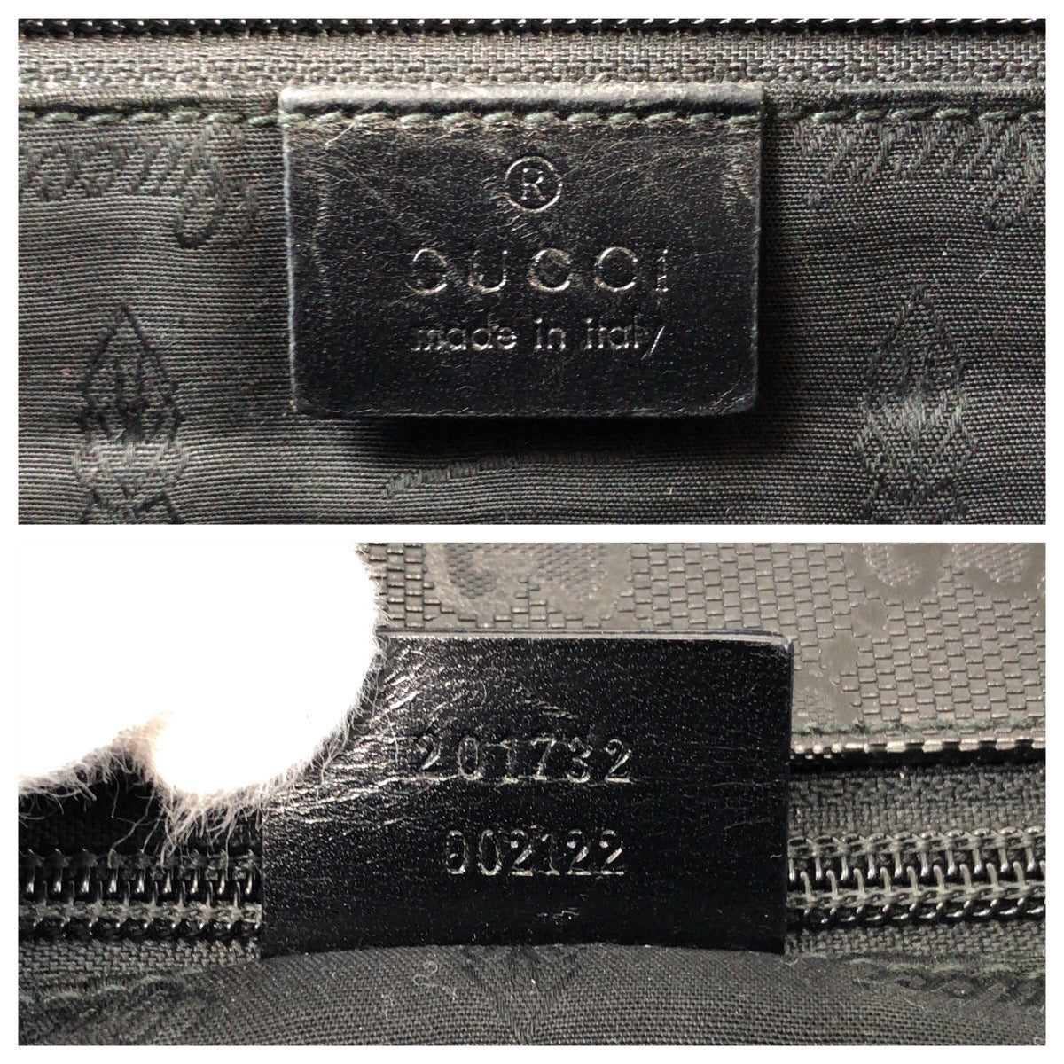 GUCCI Shoulder Bag PVC black Shoulder Bag Messenger bag GG implementation Women Used Authentic
