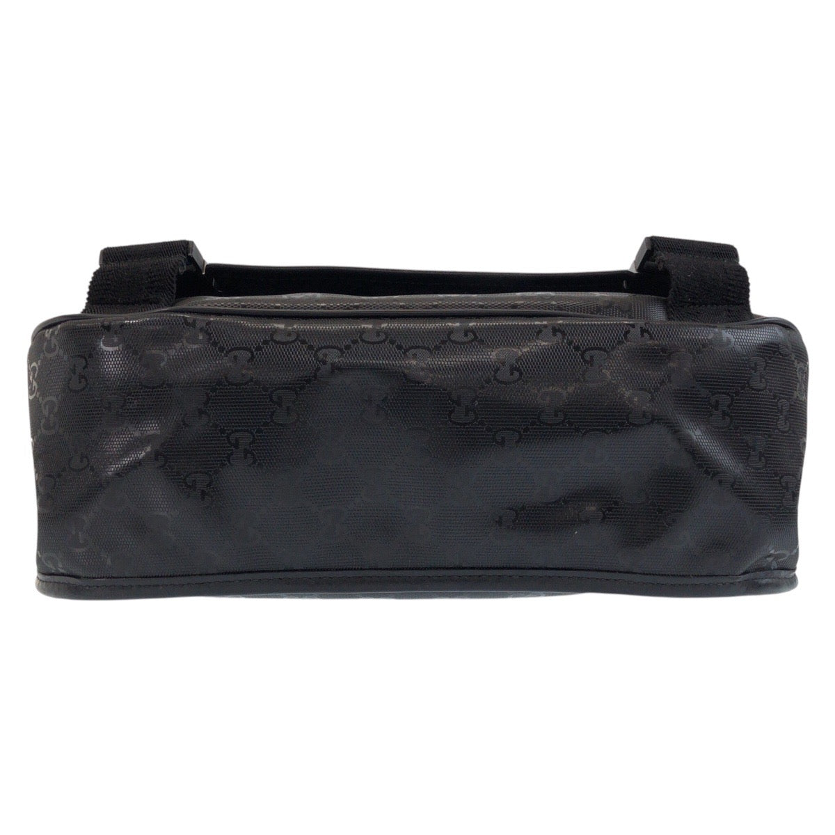 GUCCI Shoulder Bag PVC black Shoulder Bag Messenger bag GG implementation Women Used Authentic