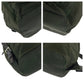 PRADA Backpack Nylon Khaki Brown SilverMetal Backpack Backpack Test Triangle With logo Women Used Authentic