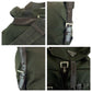 PRADA Backpack Nylon Khaki Brown SilverMetal Backpack Backpack Test Triangle With logo Women Used Authentic