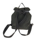 PRADA Backpack Nylon Khaki Brown SilverMetal Backpack Backpack Test Triangle With logo Women Used Authentic