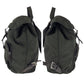 PRADA Backpack Nylon Khaki Brown SilverMetal Backpack Backpack Test Triangle With logo Women Used Authentic