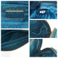 PRADA Shoulder Bag leather Blue GoldMetal Safiano Triangle With logo