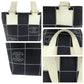 CHANEL Tote Bag canvas Black GoldMetal Handbag Tote Bag Wild Stitch Chocolate Bar COCO Mark Women Used Authentic