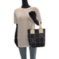 CHANEL Tote Bag canvas Black GoldMetal Handbag Tote Bag Wild Stitch Chocolate Bar COCO Mark Women Used Authentic