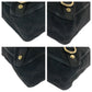 GUCCI Handbag 130739 GG canvas Black GoldMetal Handbag Tote Bag Abbey Women Used Authentic