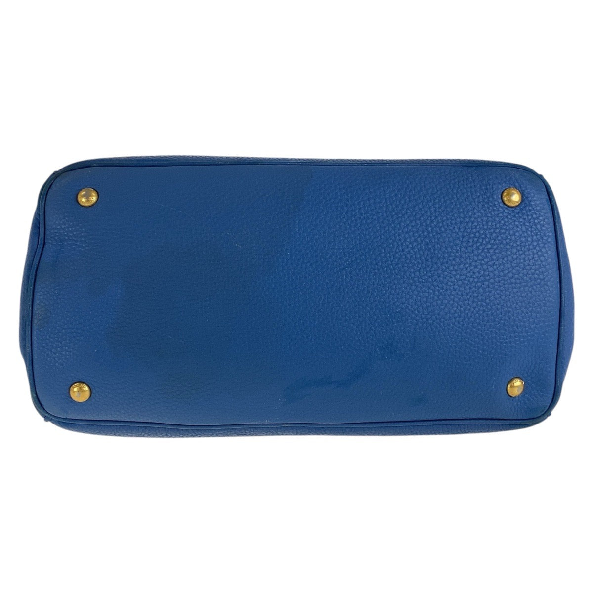 PRADA Handbag leather blue Handbag Shoulder Bag 2way Vitterodino Women Used Authentic