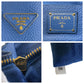 PRADA Handbag leather blue Handbag Shoulder Bag 2way Vitterodino Women Used Authentic