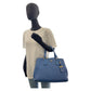 PRADA Handbag leather blue Handbag Shoulder Bag 2way Vitterodino Women Used Authentic