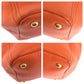 PRADA Tote Bag leather Orange Tote Bag Shoulder Bag 2way Vittero Women Used Authentic