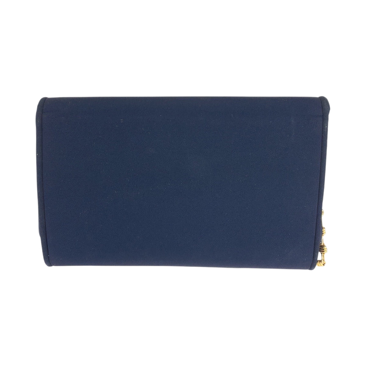 GUCCI Shoulder Bag canvas Navy Gold Metal ChainShoulder Bag Shoulder Old Gucci Women Used Authentic