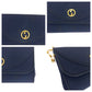 GUCCI Shoulder Bag canvas Navy Gold Metal ChainShoulder Bag Shoulder Old Gucci Women Used Authentic