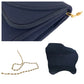 GUCCI Shoulder Bag canvas Navy Gold Metal ChainShoulder Bag Shoulder Old Gucci Women Used Authentic