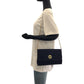 GUCCI Shoulder Bag canvas Navy Gold Metal ChainShoulder Bag Shoulder Old Gucci Women Used Authentic