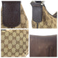 GUCCI Shoulder Bag 181092 GG canvas, leather Beige brown Shoulder Bag Messenger bag Women Used Authentic