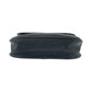 Dior Shoulder Bag leather Black GoldMetal Shoulder Bag pochette Round logo Women Used Authentic