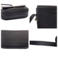 Dior Shoulder Bag leather Black GoldMetal Shoulder Bag pochette Round logo Women Used Authentic