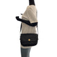 Dior Shoulder Bag leather Black GoldMetal Shoulder Bag pochette Round logo Women Used Authentic