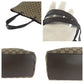 GUCCI Tote Bag 31243 GG canvas Brown Beige SilverMetal