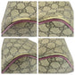 GUCCI Shoulder Bag 353440 GG Supreme canvas, leather Beige Purple Gold Metal Shoulder Bag handbag Women Used Authentic